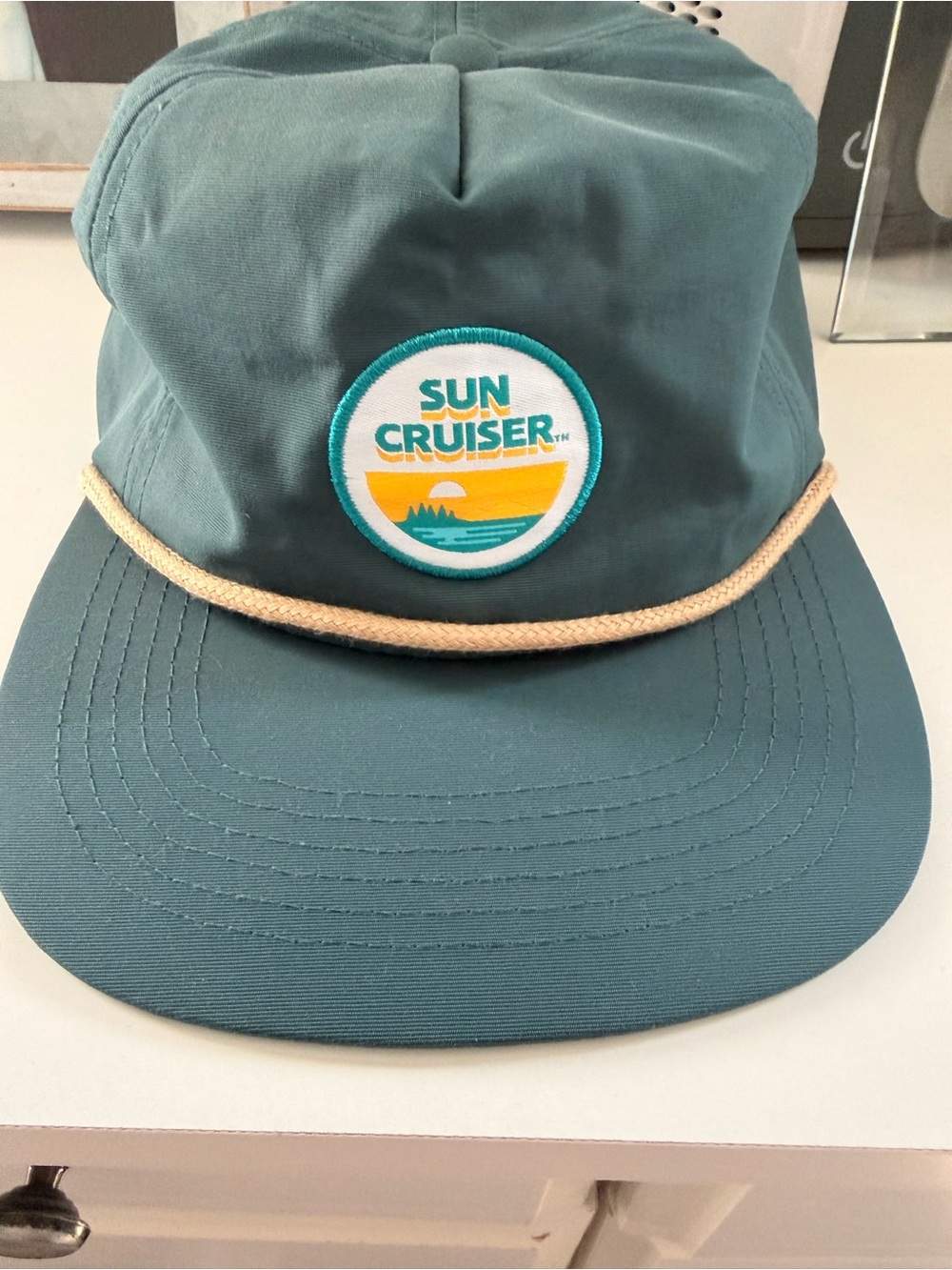 Sun Cruiser Graphic Teal Snapback Flatbill Hat